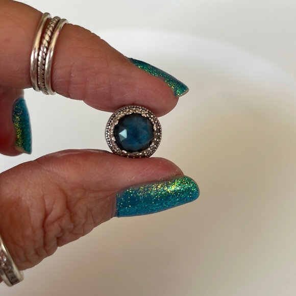 Pandora Jewelry - AUTHENTIC BLUE AND CLEAR CRYSTAL PANDORA CHARM…PRICE IS FIRM